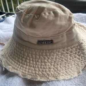 Cream women Bucket Hat
